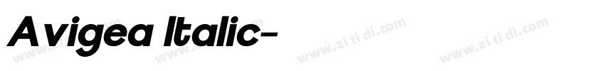 Avigea Italic字体转换 Avigea Italic字体转换
